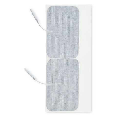 3 in. x 5 in. Rectangle - White Fabric Top Electrodes Case of 10 (2/pk)