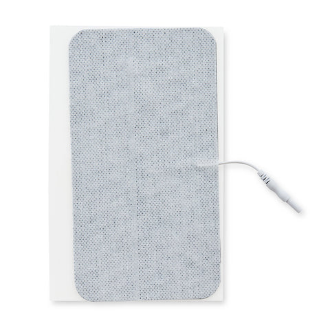 4 in. x 7 in. Rectangle - White Fabric Top Electrodes Case of 10 (1/pk)